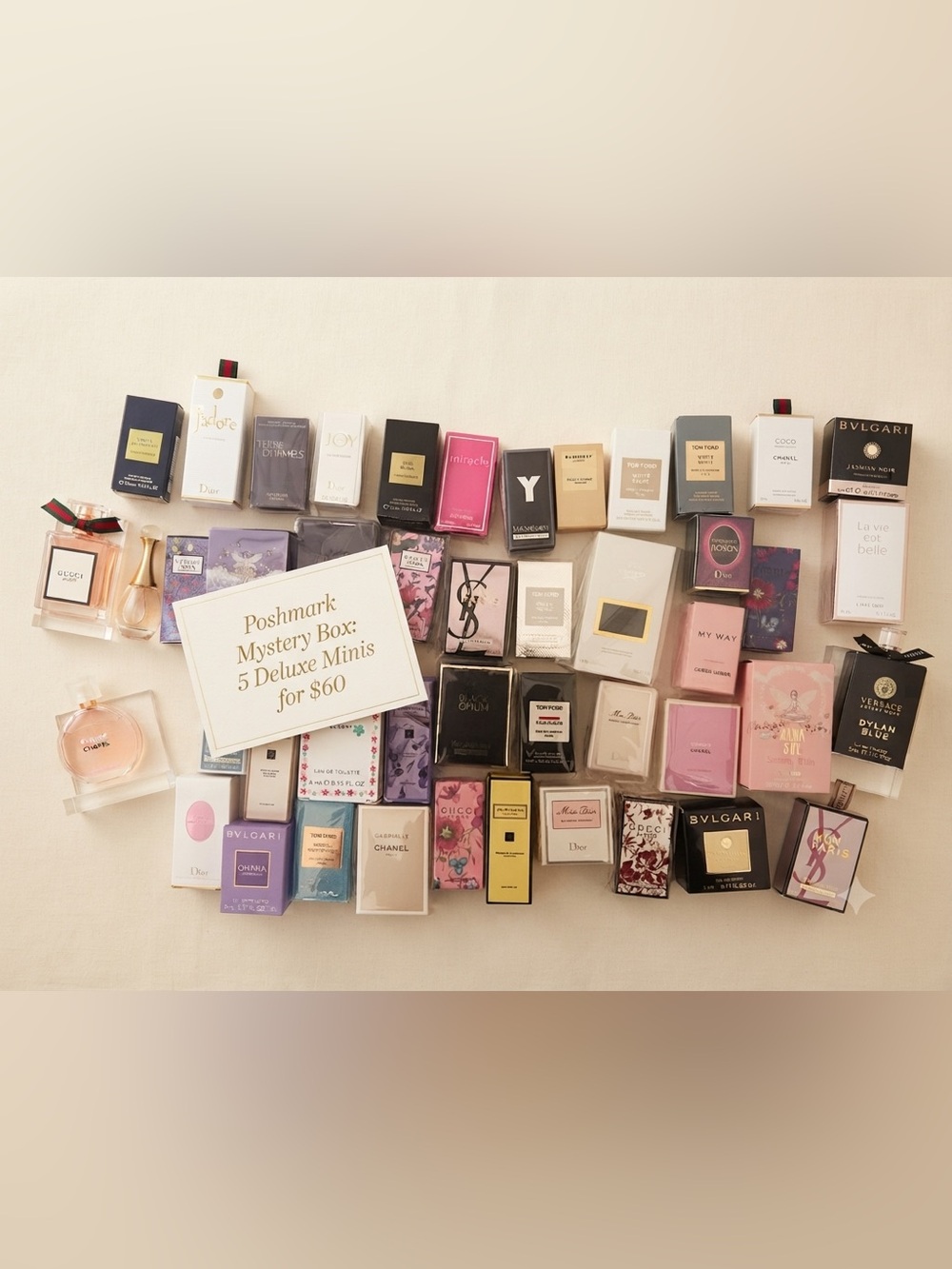 MYSTERY Versace Dior Chanel Luxury Mini Perfume Gift Set 5 for $60 sale Sephora - Picture 1 of 7